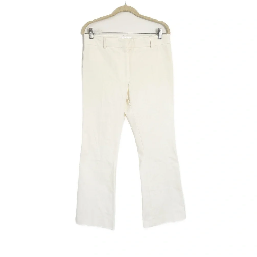 NEW Frame Le Crop Mini Bootcut Trousers Blanc Size 8